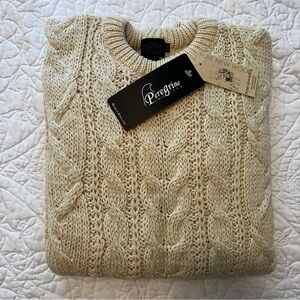 Peregrine Cream Cable Knit Sweater